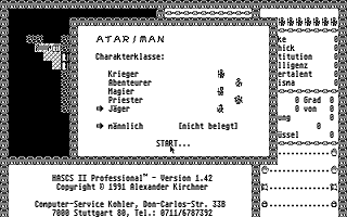 Wiederkehr des Zauberers (Die) atari screenshot